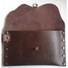 lederen clutch bruin