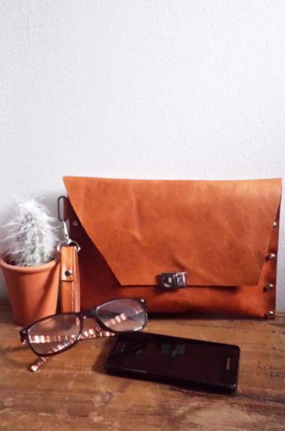 leren clutch