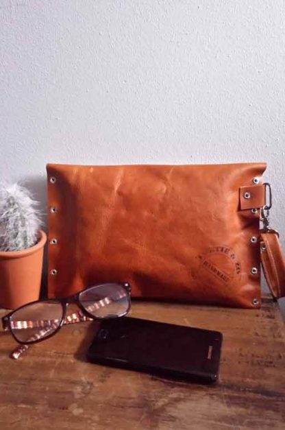 leren clutch