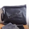 leren clutch heren