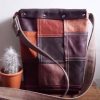 leren damestas bruin