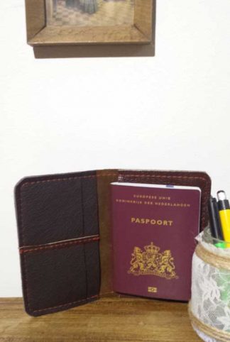 leren paspoorthoesje