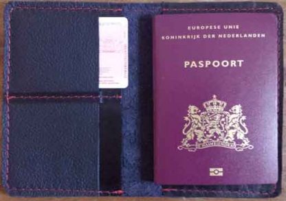 leren paspoortmapje