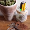 leren sleutelhanger koeienvacht