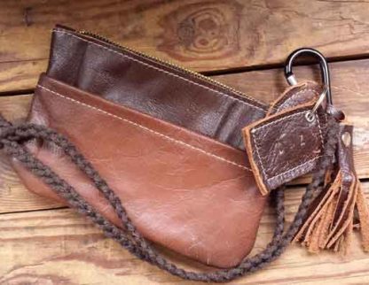 Damestas Leer Pocket Bruin - Afbeelding 3