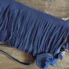 leren damestas blauw