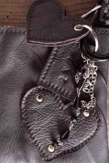 Damestas Leer Pocket Zwart - Afbeelding 2
