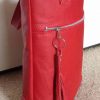 leren damestas rood