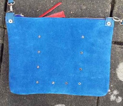 Damestas Leer Spring Blauw/Rood - Afbeelding 3