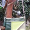leren damestas groen