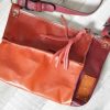 leren damestas rood