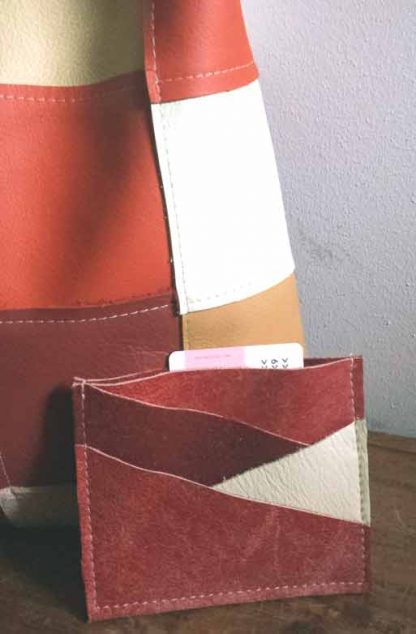 Pasjesmapje Leer Rood