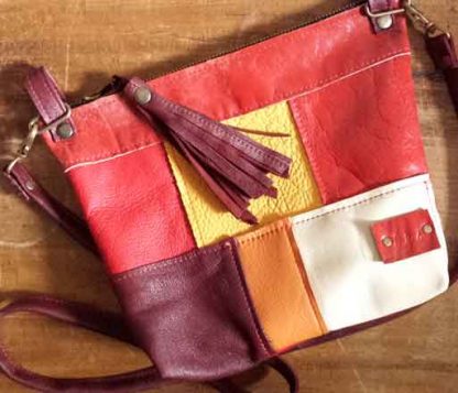Damestas Leer Patchwork 10 - Afbeelding 4