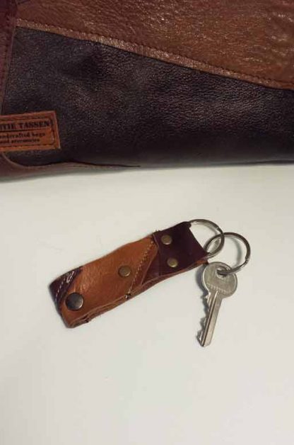 Sleutelhanger Leer Bruin 2