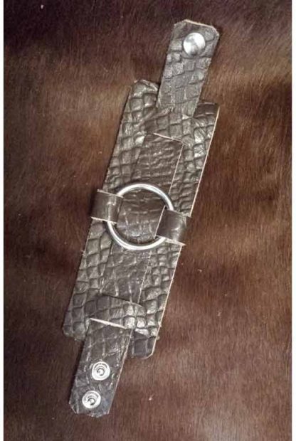 Armband Leer Ring 1 - Afbeelding 2