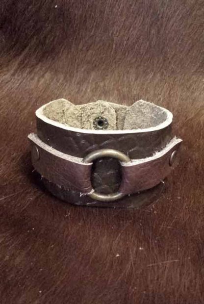 Armband Leer Ring 2