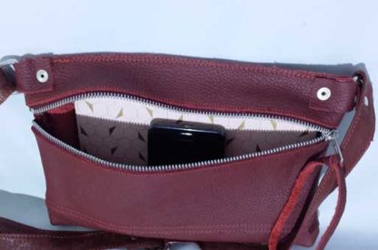 Tas Leer China - Rood - Afbeelding 6