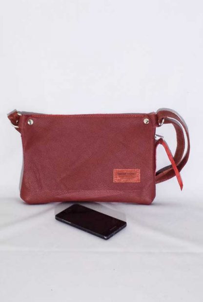 Tas Leer China - Rood - Afbeelding 2