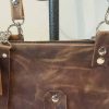 Tas Leer Double - Bruin - Afbeelding 3