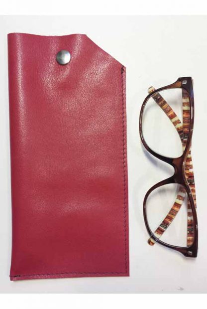 Brillenkoker Leer Roze