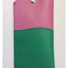 Brillenkoker Leer Roze-Groen - Afbeelding 2