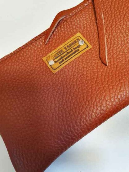 Etui/Make-up Tasje Leer Oranje - Afbeelding 3