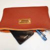 Etui/Make-up Tasje Leer Oranje - Afbeelding 4