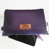 Etui/Make-up Tasje Leer Paars - Afbeelding 2