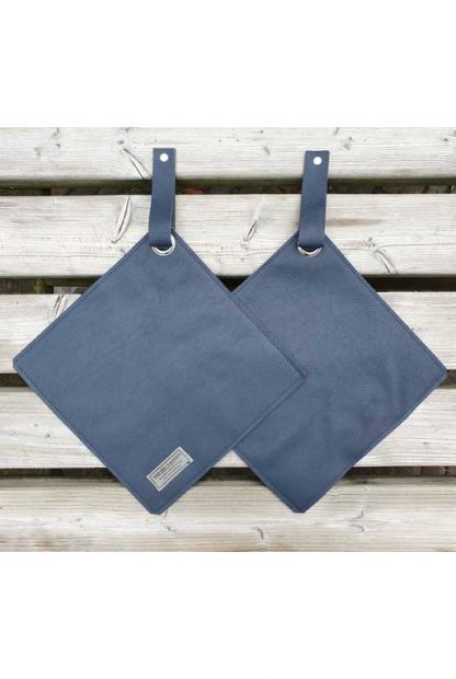 Pannenlappen leer Blauw
