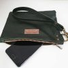 Polstas / Clutch Leer Groen - Afbeelding 2