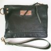 Polstas / Clutch Leer Groen - Afbeelding 3