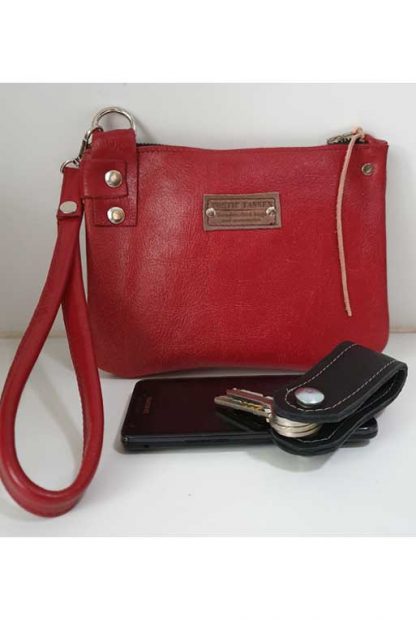 Polstas / Clutch Leer Rood