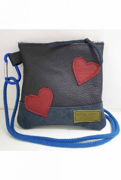 Tas Leer Keycord Blauw