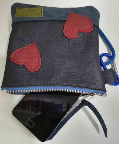 Tas Leer Keycord Blauw - Afbeelding 5
