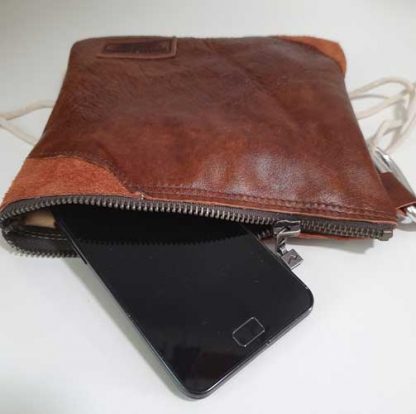 Tas Leer Keycord Bruin - Afbeelding 3