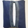 Tissuehouder Leer Blauw