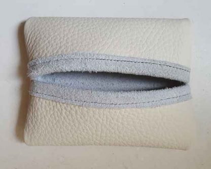 Tissuehouder Leer Creme - Afbeelding 3