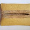 Tissuehouder Leer Geel - Afbeelding 3