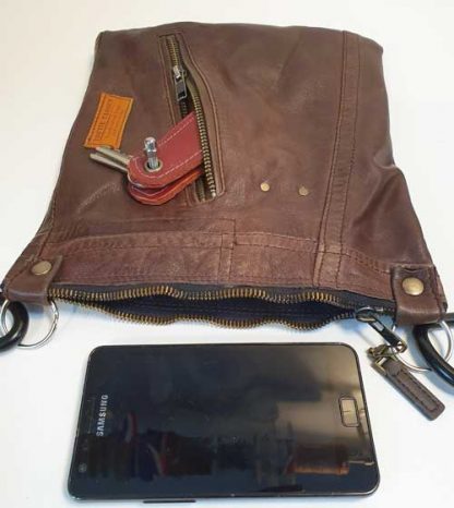 Beltbag Leer Bruin 2 - Afbeelding 3