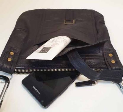 Beltbag Leer Zwart - Afbeelding 3