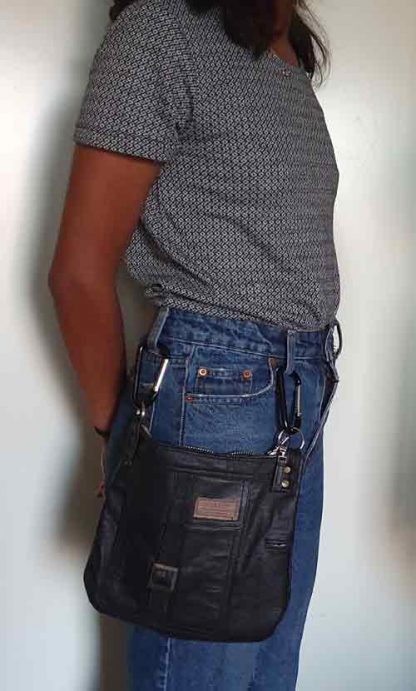 Beltbag Leer Zwart - Afbeelding 4