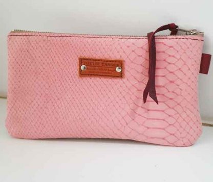 Etui/Make-up Tasje Leer Roze - Afbeelding 2