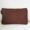 Etui/Make-up Tasje Leer Koeienvacht Bruin - Afbeelding 2
