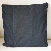 Kussen Jeans Leer Blauw - Afbeelding 2