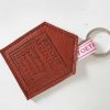 Sleutelhanger Leer Huis Cognac - Afbeelding 2