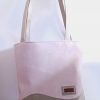 Damestas Leer Shopper Pastel