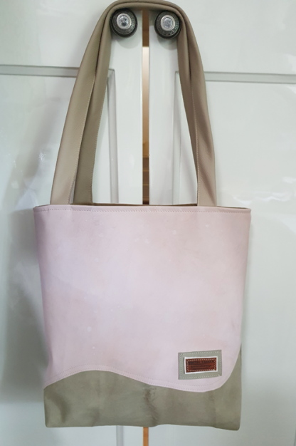 Damestas Leer Shopper Pastel - Afbeelding 4