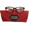 Brillenkoker Leer Rood