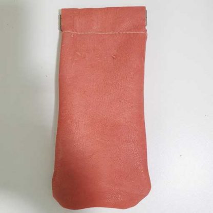Brillenkoker Leer Roze Knijp - Afbeelding 3
