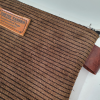 Etui/Make-up Tasje Leer Rib Bruin - Afbeelding 2